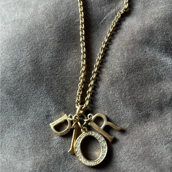 DIOR Gold Necklace with Pendant